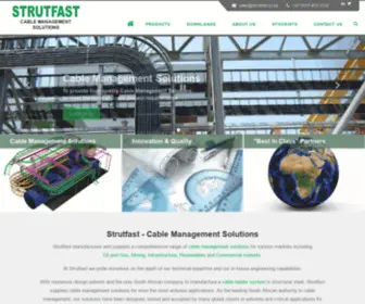 Strutfast.co.za(Cable Management Systems) Screenshot