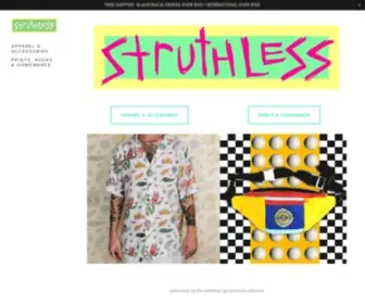 Struthless.com(Struthless Apparel) Screenshot