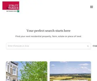 Struttandparker.com(UK Estate Agents & Property Consultants) Screenshot