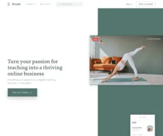 STRydal.com(A place for independent yoga & fitness instructors) Screenshot