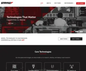 STRykeindustries.com(Commercializing IT & Cyber Solutions through novel technology) Screenshot