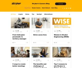 STRykercareersblog.com(Blog Posts) Screenshot