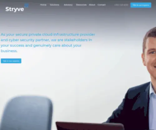 STRyvesecure.com(Flexible cloud solutions from experts you can talk to) Screenshot