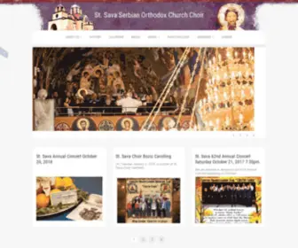 Stsavachoir.com(Sava Serbian Orthodox Church Choir) Screenshot