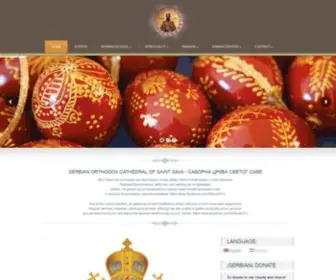 Stsavanyc.org(Saint Sava Serbian Church) Screenshot