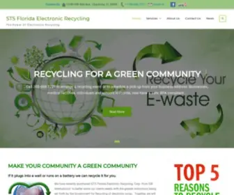 STSfloridaelectronicrecycling.com(STS Florida Electronic Recycling) Screenshot