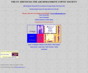 STshenouda.com(The Coptic Studies' Corner) Screenshot