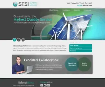 Stsigroup.com(Staffing Technical Services) Screenshot