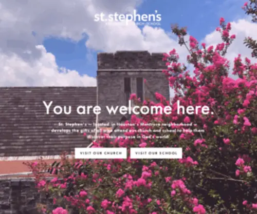 STstephenshouston.org(Stephen's Episcopal Church & School) Screenshot