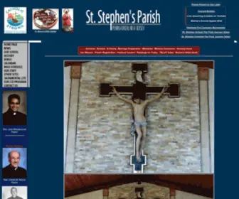 STstephenspennsauken.com(Saint Stephen Parish in Pennsauken) Screenshot