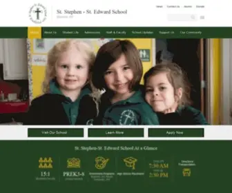 STstephenstedward.org(St. Stephen/St. Edward School) Screenshot