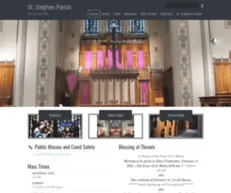 STstephenworcester.org(Stephen Parish) Screenshot