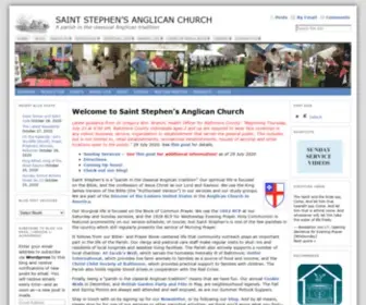 STsteve.com(Saint Stephen’s Anglican Church) Screenshot