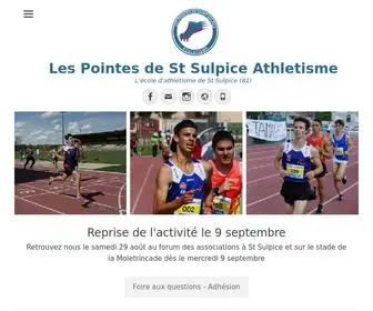 Stsulpice-Athle.fr(Les Pointes de St Sulpice Athletisme) Screenshot