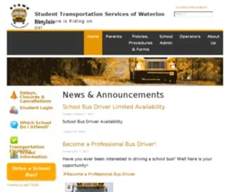 STSWR.ca(Student Transportation Services of Waterloo Region) Screenshot