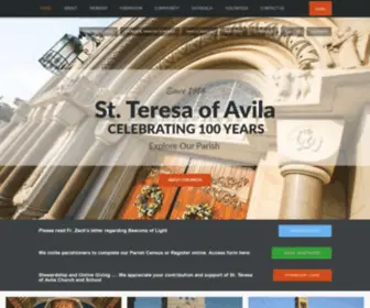 Stteresa-Avila.org(Catholic church) Screenshot