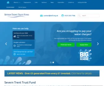 STTF.org.uk(The Severn Trent Trust Fund) Screenshot