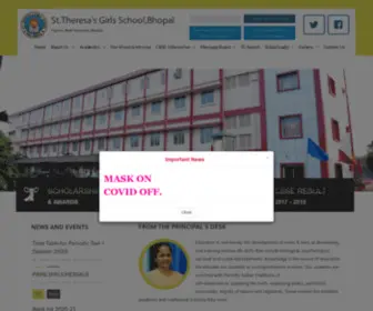 STtheresabhopal.net(St.Theresa's Girls School) Screenshot