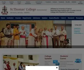 STthomas.ac.in(Official website of St. Thomas College Thrissur (Autonomous)) Screenshot