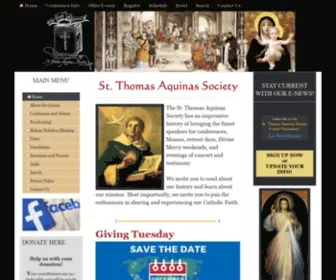 STthomasaquinassociety.org(STthomasaquinassociety) Screenshot