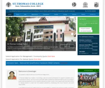 STthomascollegeranni.com(ST.THOMAS COLLEGE) Screenshot