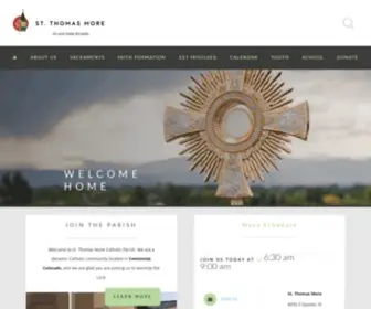STthomasmore.org(A dynamic Catholic community in Centennial) Screenshot