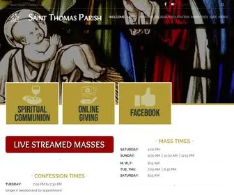 STthomasnky.org(Saint Thomas Roman Catholic Parish) Screenshot