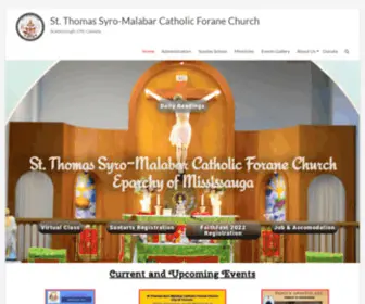 STthomasparishca.com(Scarborough, ON, Canada) Screenshot