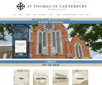 STthomaswoodford.org(St Thomas of Canterbury Woodford) Screenshot