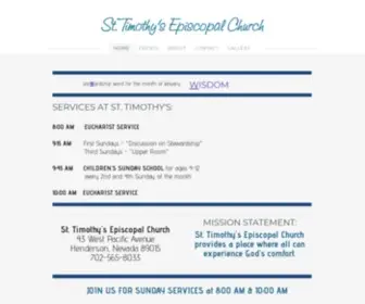 Sttimshenderson.com(Timothy's Episcopal Church) Screenshot