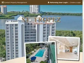 STtropezcondoassn.com(St Tropez of Pelican Bay Condominium Associaiton) Screenshot