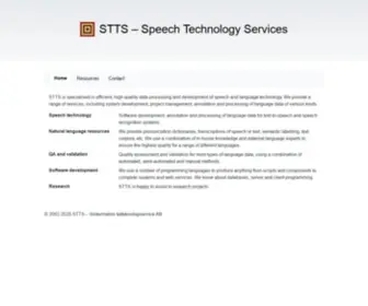 STTS.se(Speech technology services) Screenshot