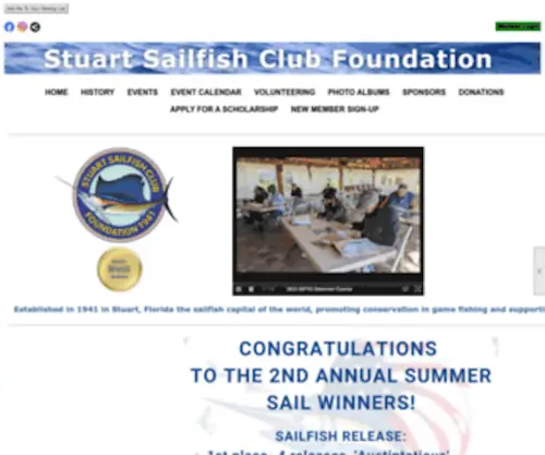 Stuartsailfishclub.com(Stuart Sailfish Club Foundation Inc) Screenshot