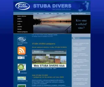 Stubadivers.sk(Skupina potápačov STUBA DIVERS rozširujúca potápanie podľa (DIR)) Screenshot