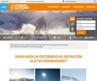 Stubaier-Gletscher.com(Das größte Gletscherskigebiet in Österreich lädt ganzjährig ein) Screenshot