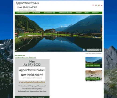 Stubaitalerholzknecht.at(Appartementhaus zum Holzknecht in Neustift im Stubaital in Tirol) Screenshot