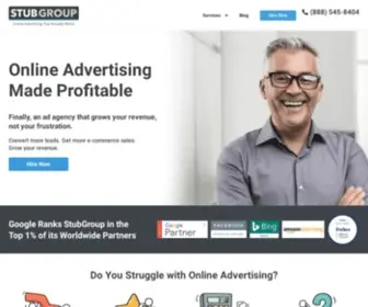 Stubgroup.com(Pay-Per-Click Advertising & Marketing) Screenshot
