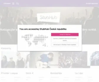 Stubhub.cz(Nakupujte) Screenshot