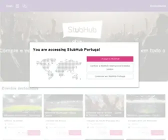 Stubhub.pt(Compre bilhetes para eventos desportivos) Screenshot