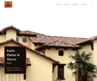 Stuccofortworth.com(Parks Plaster and Stucco) Screenshot