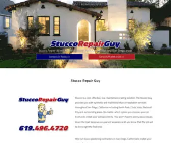 Stuccorepairguy.com(Stucco Installation & Stucco Repair Services North Park) Screenshot