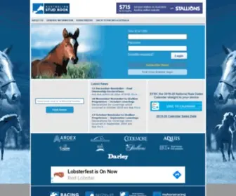 Studbook.org.au(Australian Stud Book) Screenshot