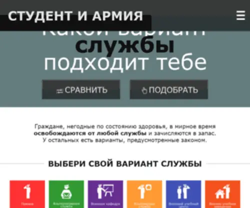 Student-Army.ru(Студент и армия) Screenshot