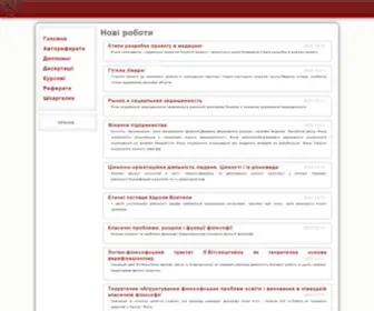 Student-Works.com.ua(Каталог рефератов) Screenshot