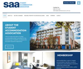 Studentaccassoc.com.au(Student Accommodation Association Incorporated) Screenshot