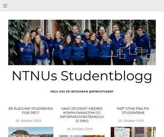 Studentbloggntnu.com(NTNUs Studentblogg) Screenshot