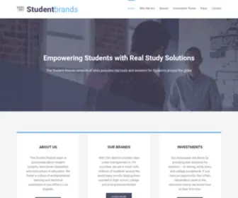 Studentbrands.com(About us the student brands team) Screenshot