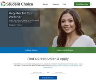 Studentchoice.org(Credit Union Student Choice Partners LLC) Screenshot