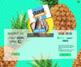 Studentchoicecard.co.uk(The Student Choice gift card) Screenshot