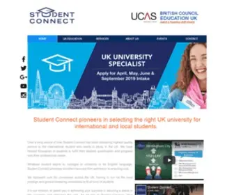 Studentconnect.org.uk(Apply at a UK University. Student Connect) Screenshot